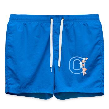 Lettre o bleue ours - Short de bain - cobalt blue - Devant