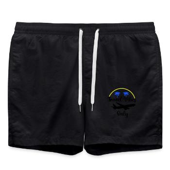 Travel Vibes Only - Swim Trunks - black - Front - AI Model Male 185 light (185cm)