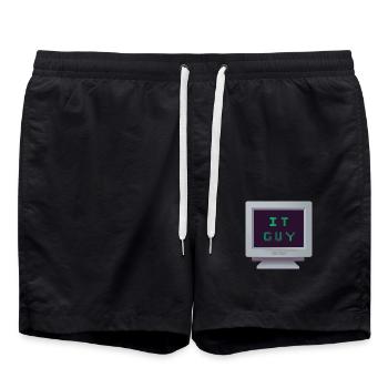 CRT - Computer Science - Swim Trunks - black - Front - AI Model Male 185 light (185cm)