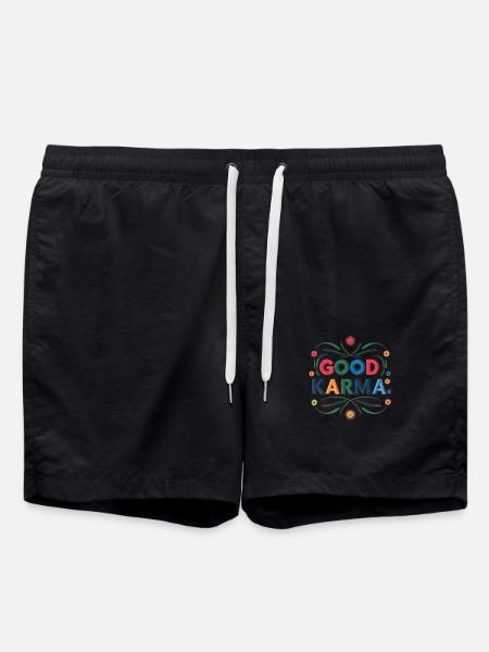 Gutes Karma - Badeshorts - Schwarz