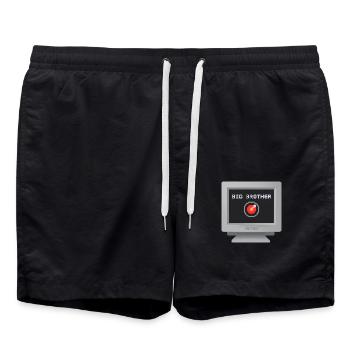 CRT-Ausführung - Big Brother - Badeshorts - Schwarz - Vorne - AI Model Male 185 light (185cm)