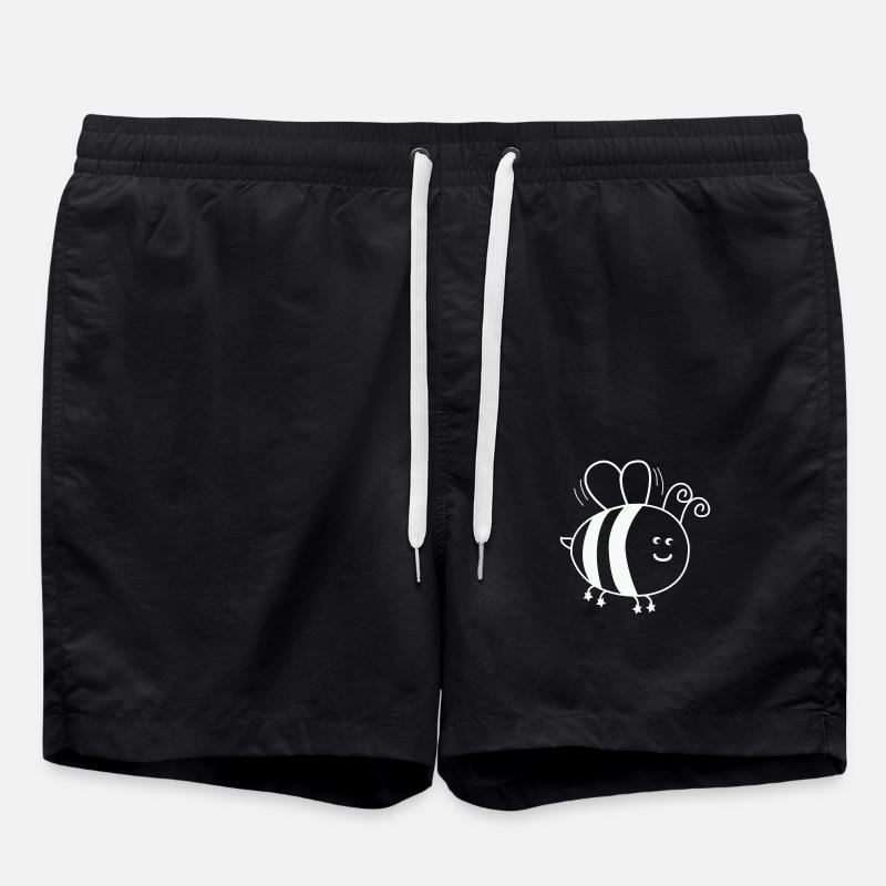Bee Comic - Swim Trunks - black