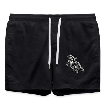 Motocross Femmes Filles Fille - Short de bain - noir - Devant - AI Model Male 185 light (185cm)