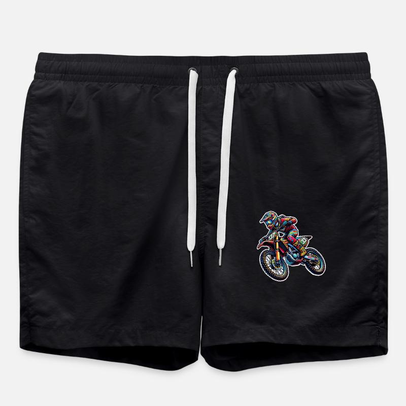 Motocross - Swim Trunks - black