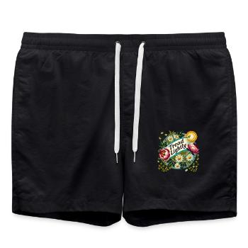 Marchez légèrement - Short de bain - noir - Devant - AI Model Male 185 light (185cm)