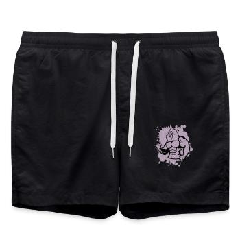 Gorilla Strong Animal - Swim Trunks - black - Front - AI Model Male 185 light (185cm)