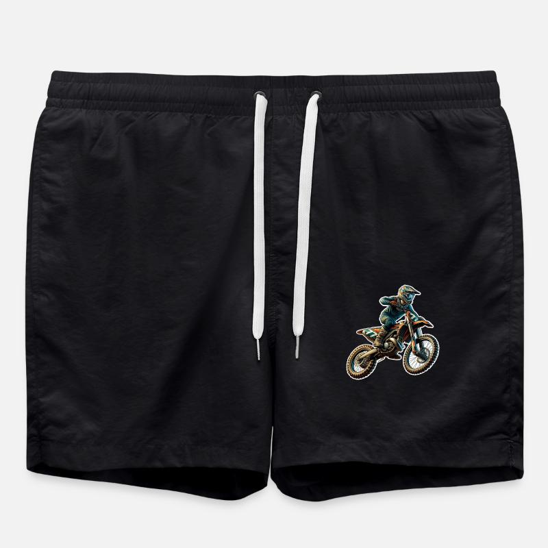 Motocross - Short de bain - noir