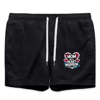 Fière maman d’un combattant cardiaque - Short de bain - noir - Devant - AI Model Male 185 light (185cm)
