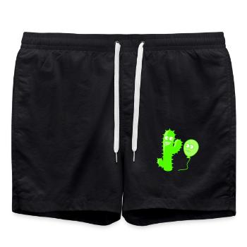 Cactus ballon poignée de main salutation pointes - Short de bain - noir - Devant - AI Model Male 185 light (185cm)