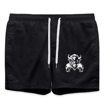 Bison Boxer Arts Martiaux MMA - Short de bain - noir - Devant - AI Model Male 185 light (185cm)