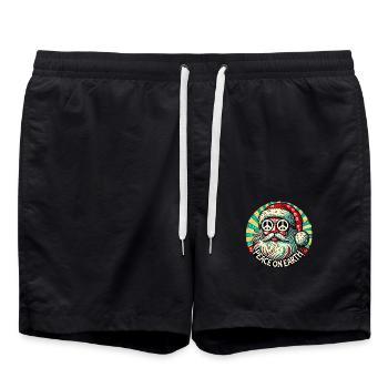 Friede auf Erden - Badeshorts - Schwarz - Vorne - AI Model Male 185 light (185cm)