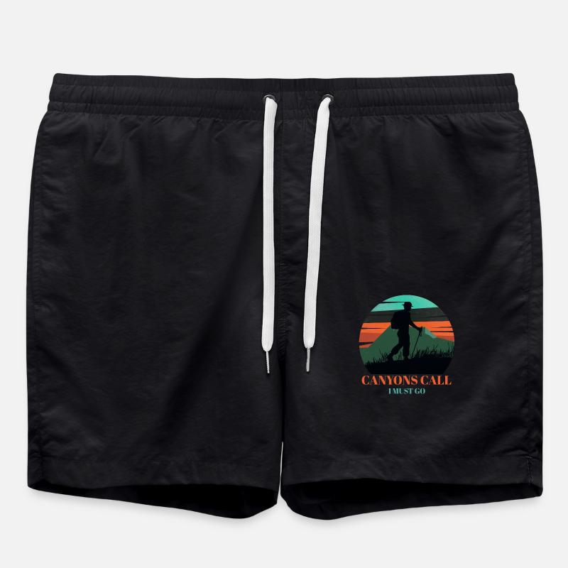 Canyons Call I Must Go - Swim Trunks - black