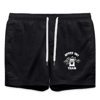 équipe d'après ski lama - Short de bain - noir - Devant - AI Model Male 185 light (185cm)