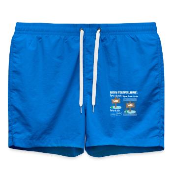 Mon temps libre : 100% pêche - Short de bain - cobalt blue - Devant