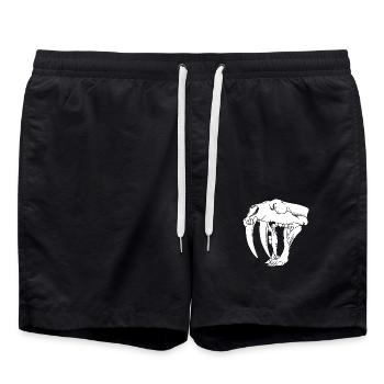 Tigre à dents de sabre - Short de bain - noir - Devant - AI Model Male 185 light (185cm)