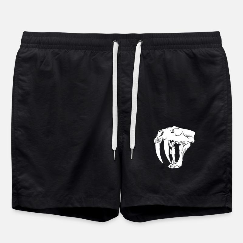 Sabre-toothed tiger - Swim Trunks - black