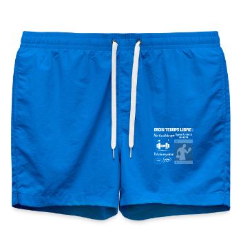 Mon temps libre : 100% muscu - Short de bain - cobalt blue - Devant