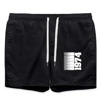 1974 - Swim Trunks - black - Front - AI Model Male 185 light (185cm)