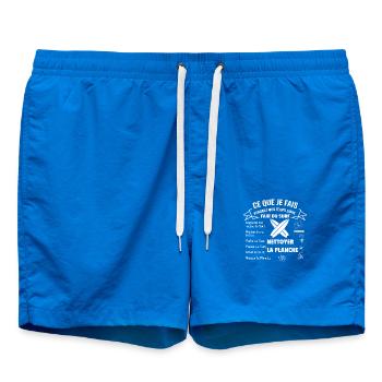 What I do in my free time: Surfing - Swim Trunks - cobalt blue - Front