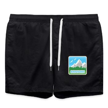 Birnhorn - Swim Trunks - black - Front - AI Model Male 185 light (185cm)