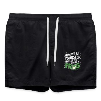 Frog Toad - Swim Trunks - black - Front - AI Model Male 185 light (185cm)