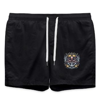 Pieuvre - Short de bain - noir - Devant - AI Model Male 185 light (185cm)