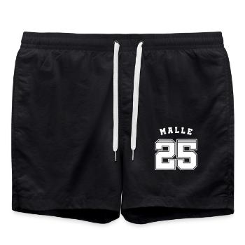 Malle 2025 Maillot Majorque - Short de bain - noir - Devant - AI Model Male 185 light (185cm)