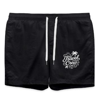 Équipe de voyage - Short de bain - noir - Devant - AI Model Male 185 light (185cm)