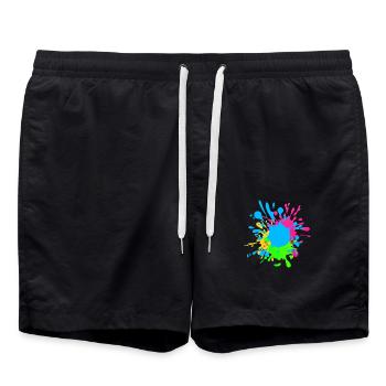 Splash - Badeshorts - Schwarz - Vorne - AI Model Male 185 light (185cm)