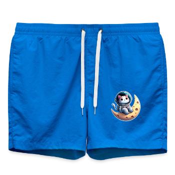 Chat astronaute mignon sur la lune - Short de bain - cobalt blue - Devant