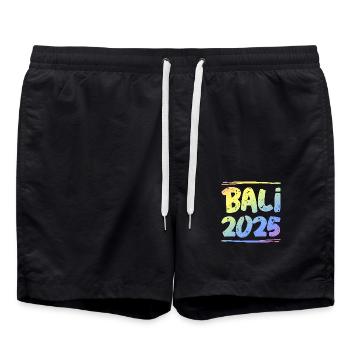 Bali 2025 Coloré - Short de bain - noir - Devant - AI Model Male 185 light (185cm)