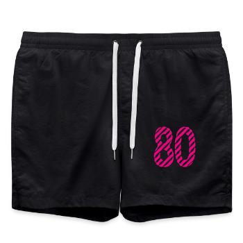 HAPPY BIRTHDAY. JOYEUX ANNIVERSAIRE. ANNIVERSAIRE. - Short de bain - noir - Devant - AI Model Male 185 light (185cm)