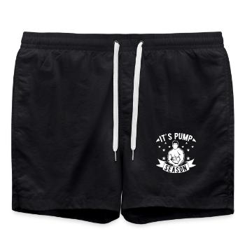 Powerlifting Bodybuilder It ́s Pump Season Gym - Swim Trunks - black - Front - AI Model Male 185 light (185cm)
