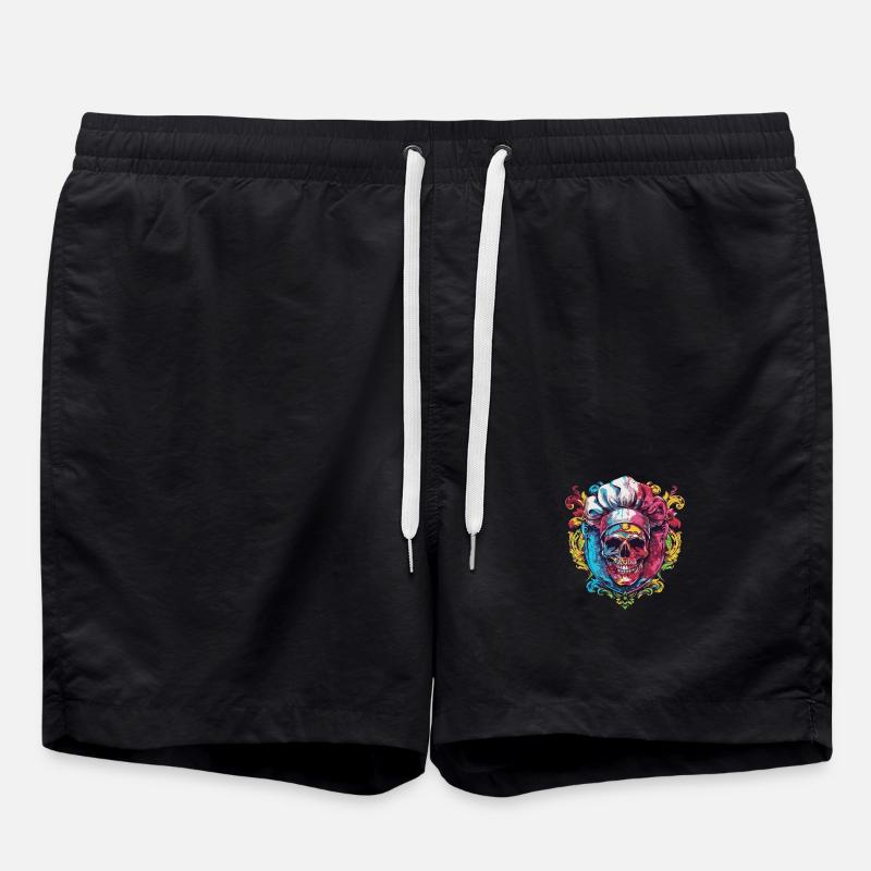 Skull Koch - Swim Trunks - black