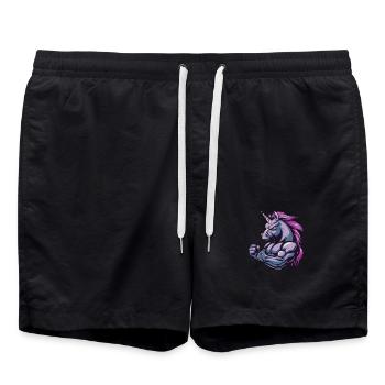 Musculation Muscles Licorne Musculation - Short de bain - noir - Devant - AI Model Male 185 light (185cm)