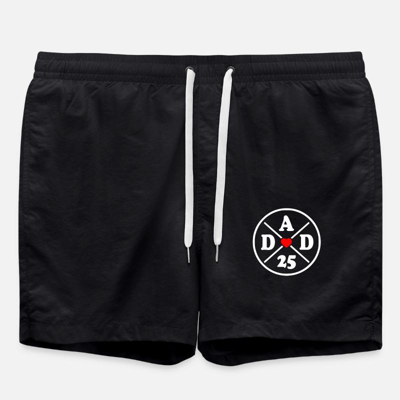 Dad 2025 - Badeshorts - Schwarz