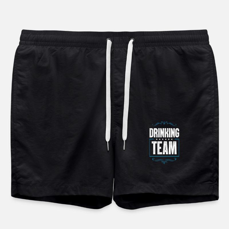 Drinking Crew - Badeshorts - Schwarz