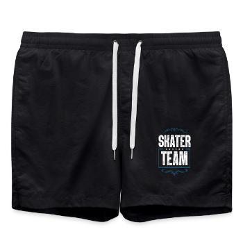 Skater Team - Badeshorts - Schwarz - Vorne - AI Model Male 185 light (185cm)