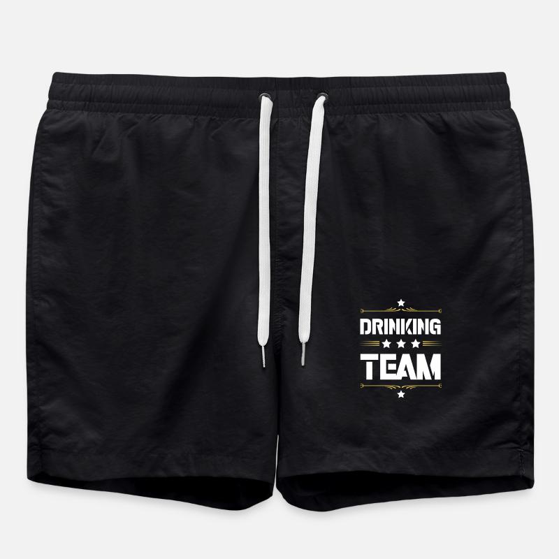 Drinking Team - Swim Trunks - black