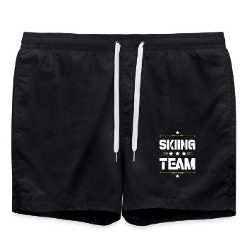 Équipe de ski - Short de bain - noir - Devant - AI Model Male 185 light (185cm)