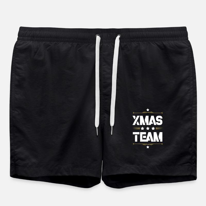 Xmas Team - Badeshorts - Schwarz
