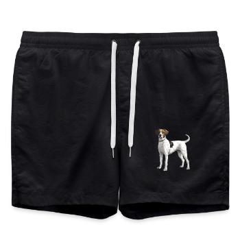 Jack Russel Terrier Chien - Short de bain - noir - Devant - AI Model Male 185 light (185cm)