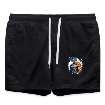 Spartan Muscles Gladiator Gym - Swim Trunks - black - Front - AI Model Male 185 light (185cm)