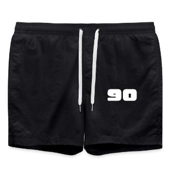 90. 90 ANS. 90e ANNIVERSAIRE. ANNIVERSAIRE 90 ANS. - Short de bain - noir - Devant - AI Model Male 185 light (185cm)
