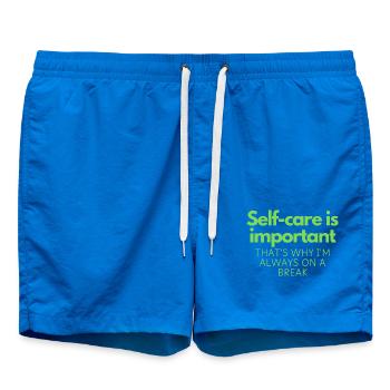 Prendre soin de soi est important - Short de bain - cobalt blue - Devant