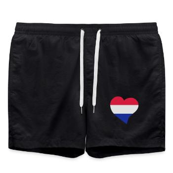 Un coeur néerlandais - Short de bain - noir - Devant - AI Model Male 185 light (185cm)