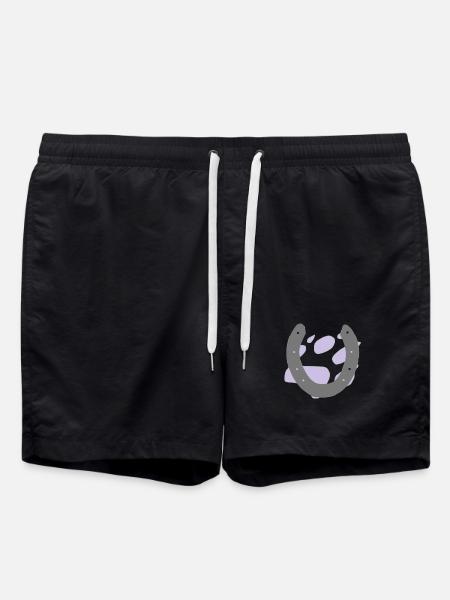 hundetatze1grau - Badeshorts - Schwarz