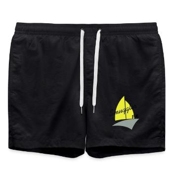 smuggler fm - Swim Trunks - black - Front - AI Model Male 185 light (185cm)