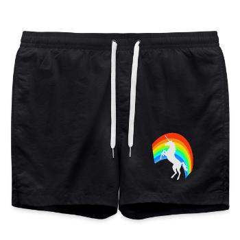 unicorn - Swim Trunks - black - Front - AI Model Male 185 light (185cm)