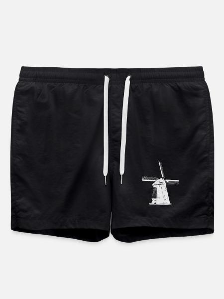 Windmill Netherlands - Swim Trunks - black